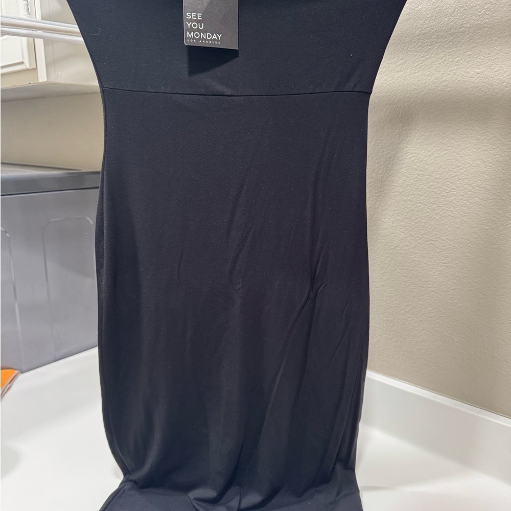 See You Monday Black Dress